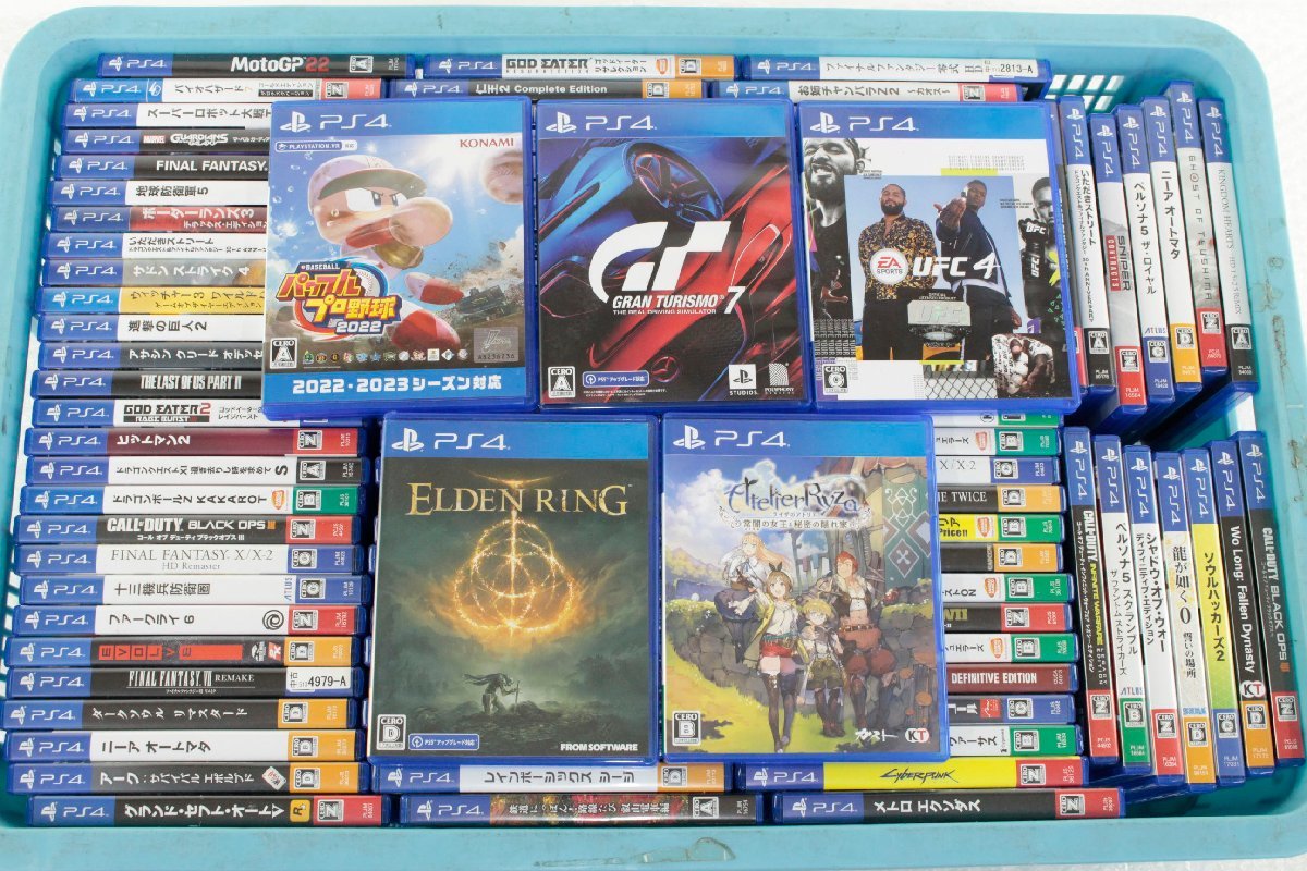 ジャンク品 1円 PS4 ソフト 100本セット パワプロ2022 エルデンリング 