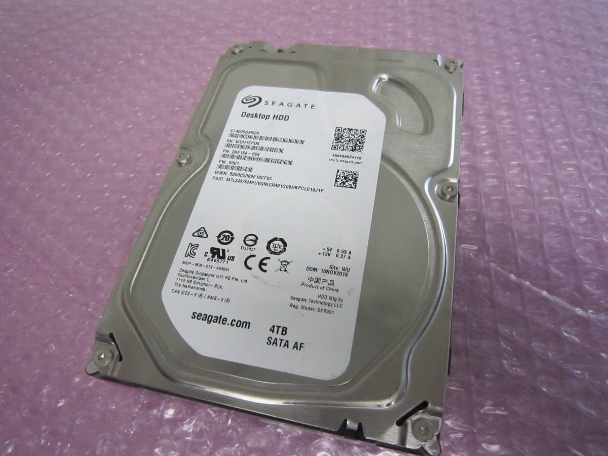 6130★Seagate 4TB 3.5インチ データ消去済み　「正常」