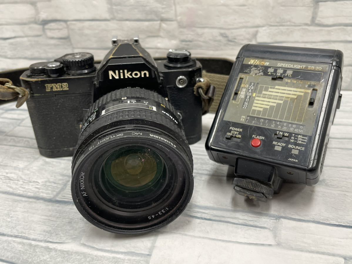 32514.0712Y】中古品☆ジャンク？動作未確認 Nikon FM2 レンズ24