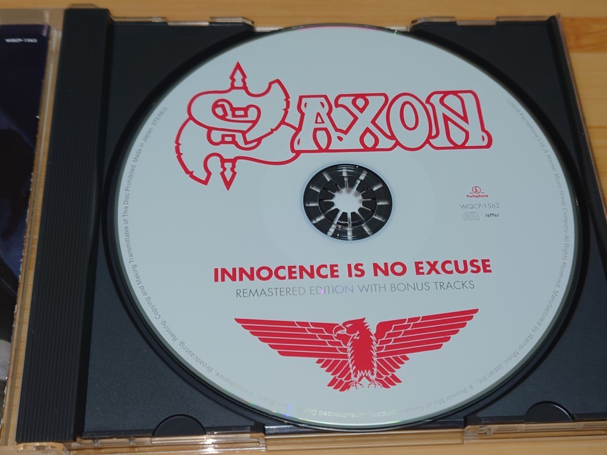 国内盤 廃盤 帯付き 美品】サクソン/SAXON◇INNOCENCE IS NO EXCUSE 