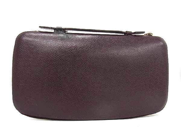 1円 LOUIS VUITTON ルイヴィトン M30656 タイガ オーガナイザー アトール トラベルケース 長財布 ウォレット ブラウン系 AN4008