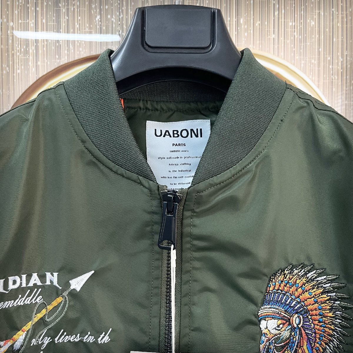 個性EU製＆定価8万◇UABONI*Paris*フライトジャケット/MA-1*ユアボニ 
