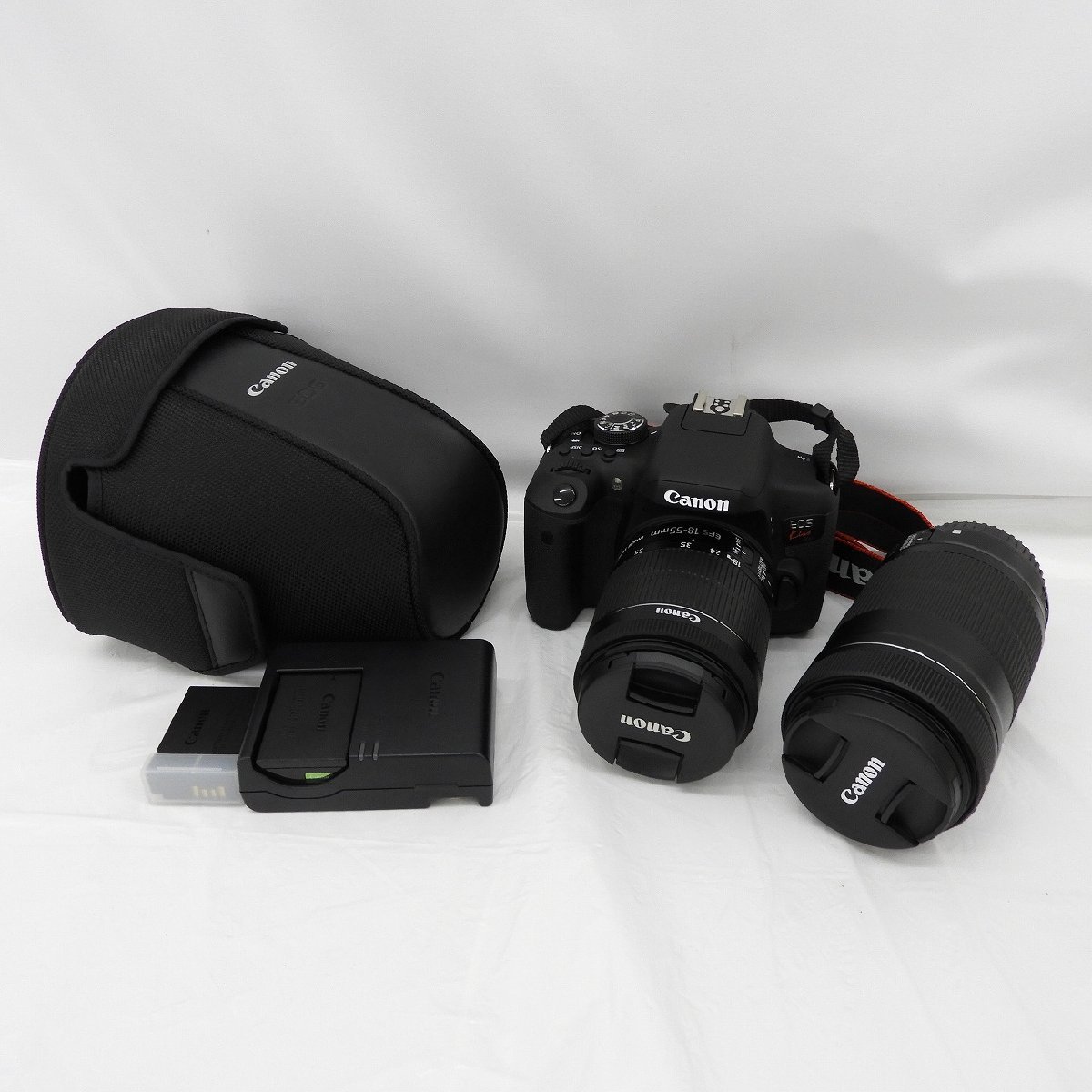 【美品】Canon キャノン デジタル一眼レフカメラ EOS Kiss X8i ダブルズームキット(18-55ｍｍ/55-250ｍｍ) 983112309 0715