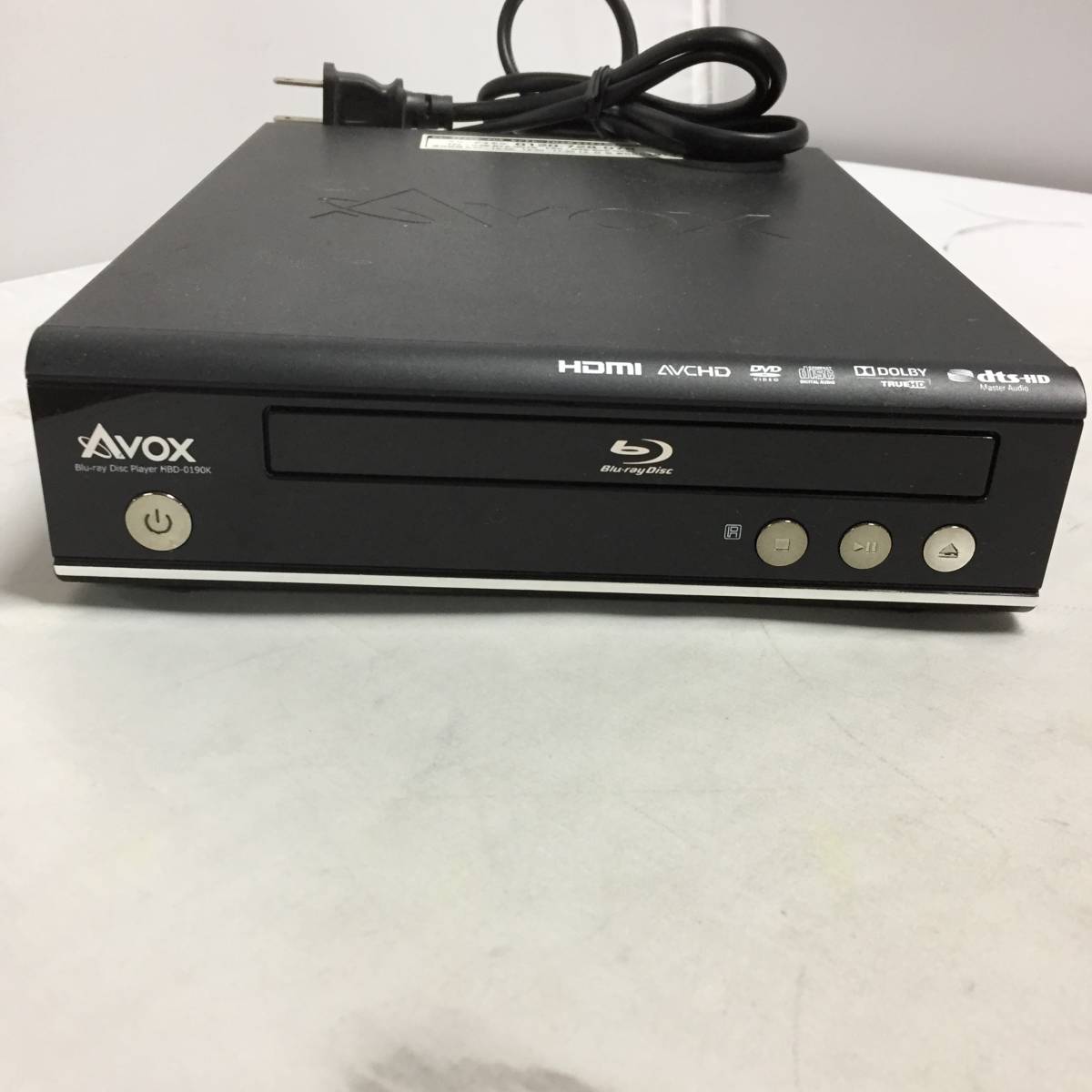 ○AVOX ブルーレイディスクプレイヤー HBD-0190K リモコン Blu-ray