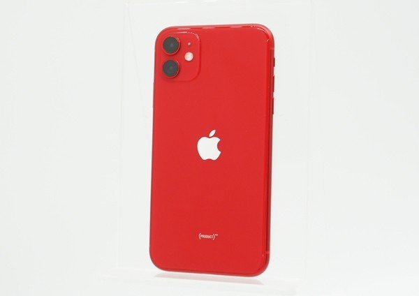 ◇ジャンク【au/Apple】iPhone 11 64GB SIMロック解除済み MHDD3J/A スマートフォン プロダクトレッド