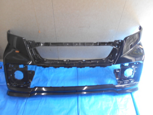 取付OK良品 MK53S 前期 スペーシアカスタム フロントバンパー ZJ3/ブラック 71711-79R50 5658