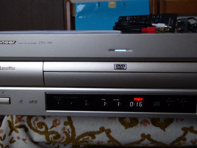 貴重！小訳アリ！PIONEER DVL-919 取り説、リモコン付 整備極上品