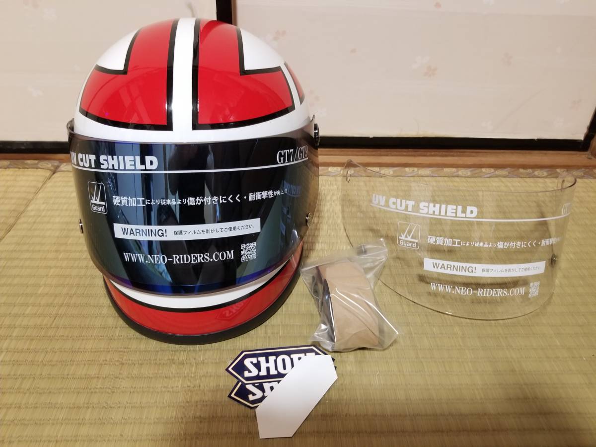 レトロタイプ Lサイズ グンレプリカ バリバリ伝説 巨摩 郡 SHOEI ARAI  