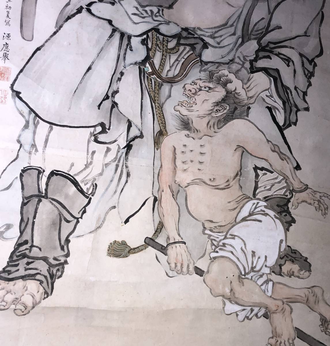 須賀木仙子 鐘馗掛軸 H62 掛軸鍾馗（しょうき） - 三谷 長博 作｜掛軸