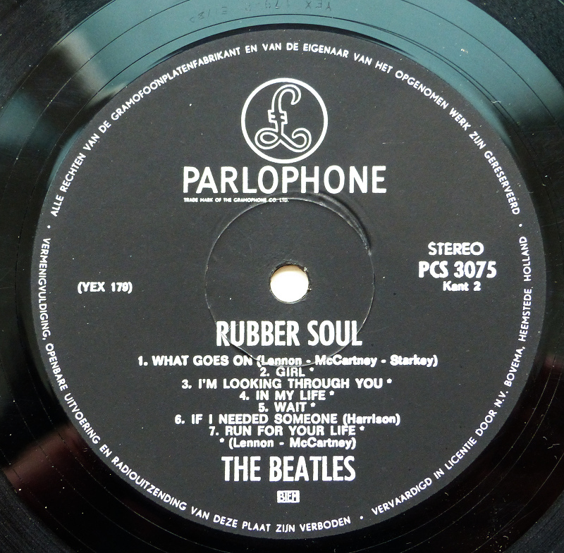 激レア！『RUBBER SOUL / THE BEATLES』オランダ製 ステレオ盤 1965年