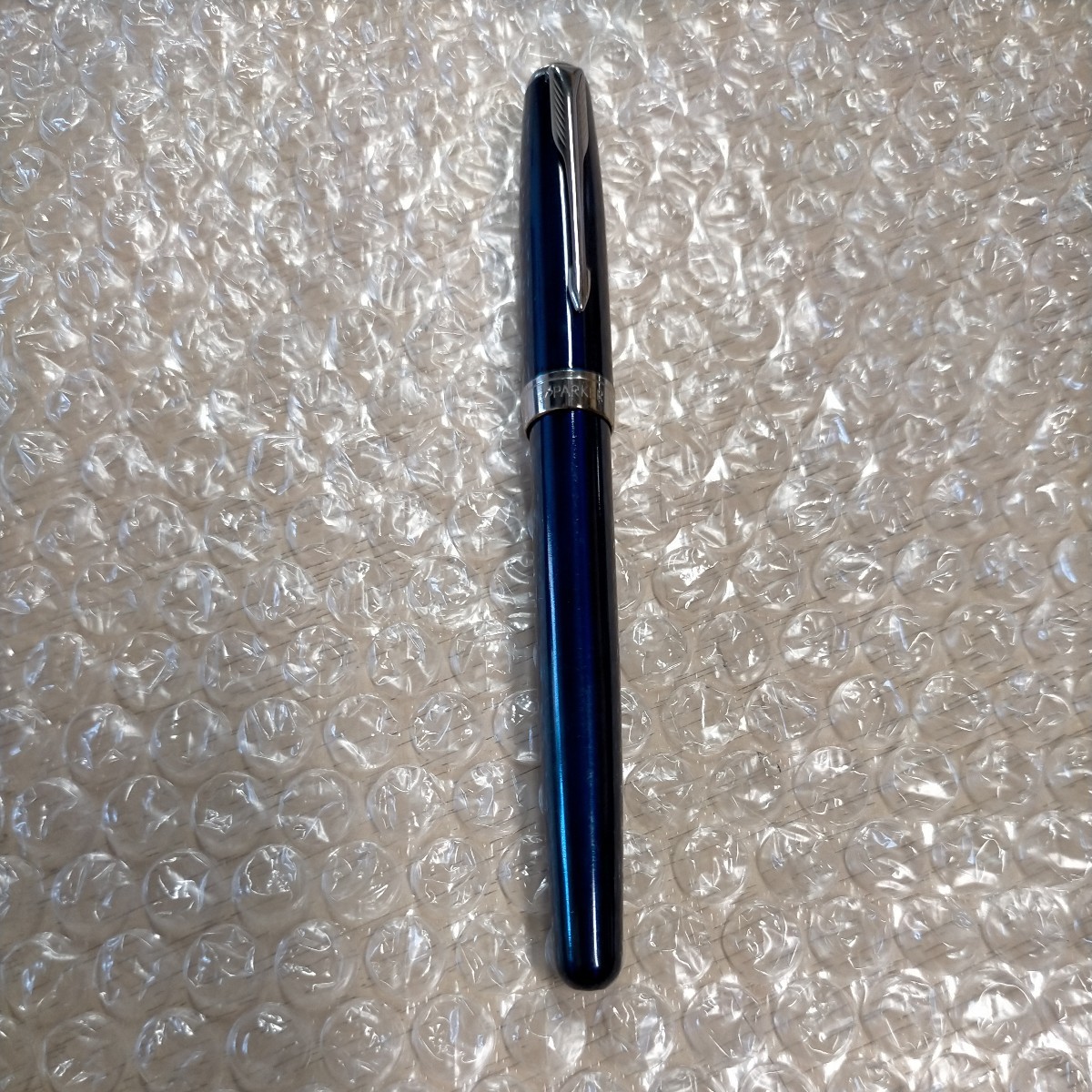 PARKER パーカー万年筆 青軸 SONNET FRANCE I.1 ペン先18K 750 箱欠△