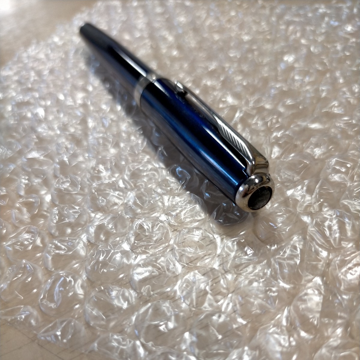 PARKER パーカー万年筆 青軸 SONNET FRANCE I.1 ペン先18K 750 箱欠△