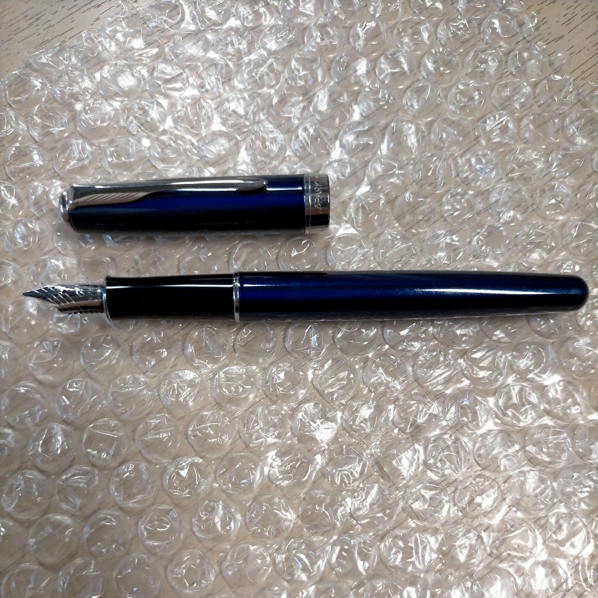 PARKER パーカー万年筆 青軸 SONNET FRANCE I.1 ペン先18K 750 箱欠△