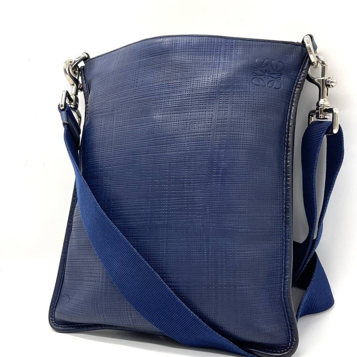 LOEWE ロエベ ビジネスバッグ 牛革 カーフ アナグラム LOEWE（ロエベ 