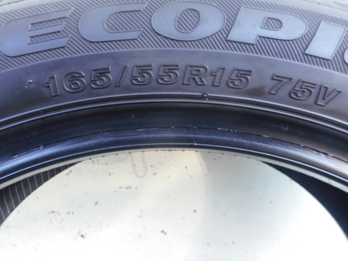 ブリヂストン　エコピアEP150　165/55R15　4本セット　クリーニング済　バリ山 165&frasl;55R15 ブリヂストン エコピア EP150▽165&frasl;55R15○4本 タイヤ、ホイール 2本