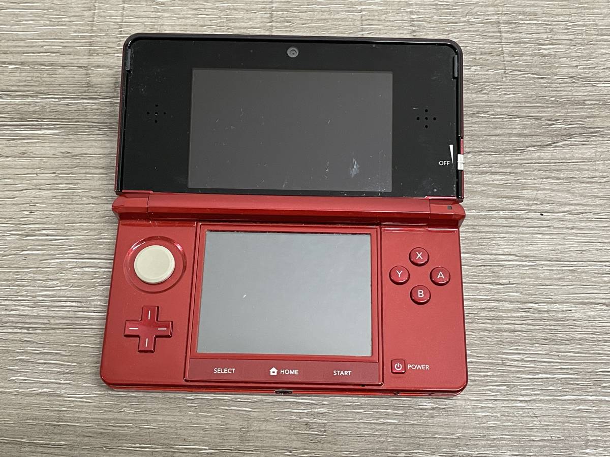 動作品 Nintendo ニンテンドー 3DS 本体 CTR-001 フレアレッド 赤 元箱