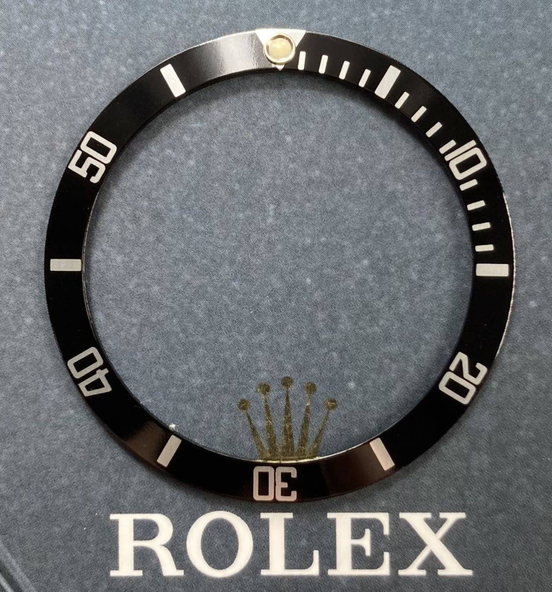 純正品 ロレックス サブマリーナ ベゼル ルミノバ 16610 16800 168000 ROLEX SUBMARINER bezel 93150 93250 580 (a)
