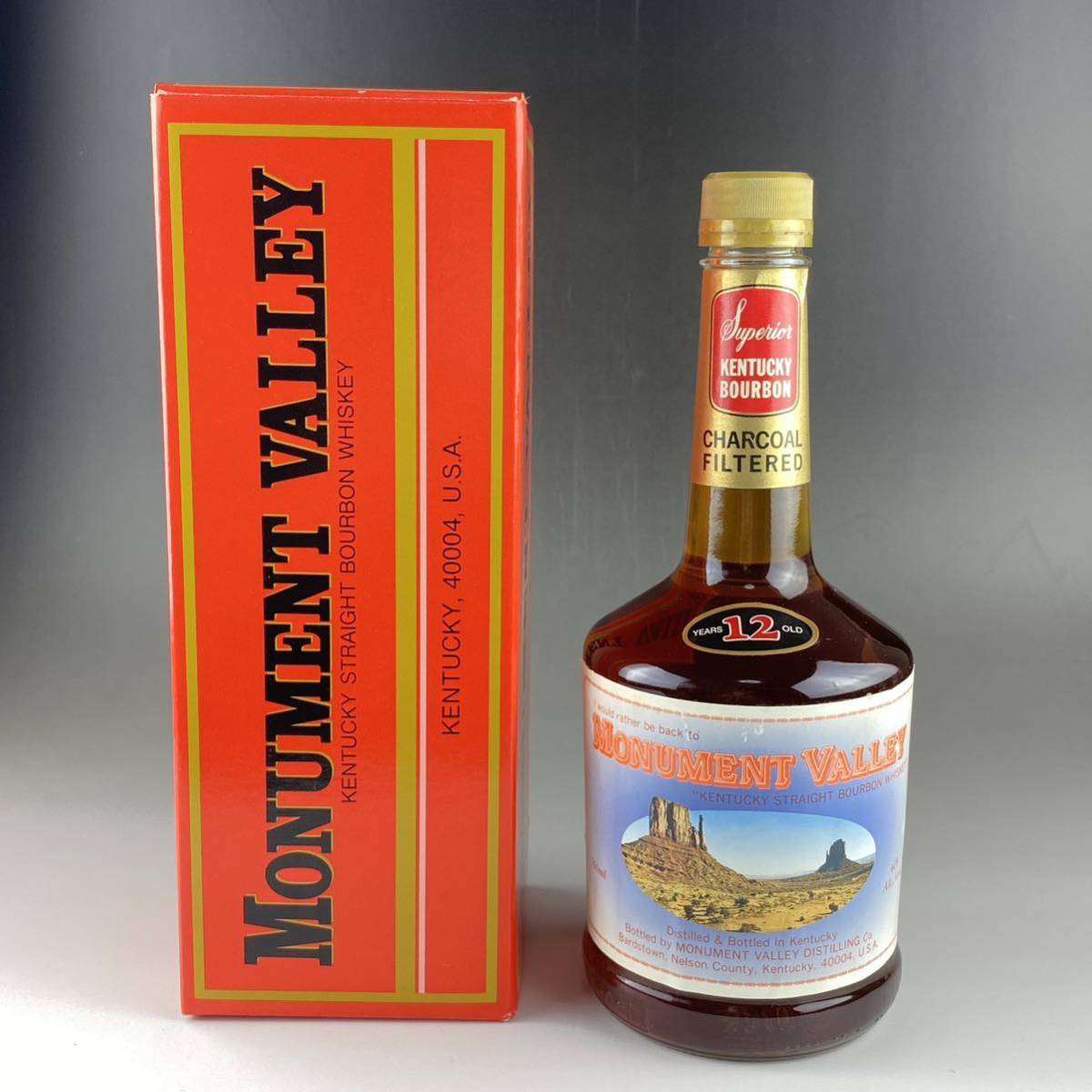 【未開封品】モニュメント バレー 12年バーボンウイスキー 750ml 40% モニュメントバレー 12年 MONUMENT VALLEY 12years old KENTU