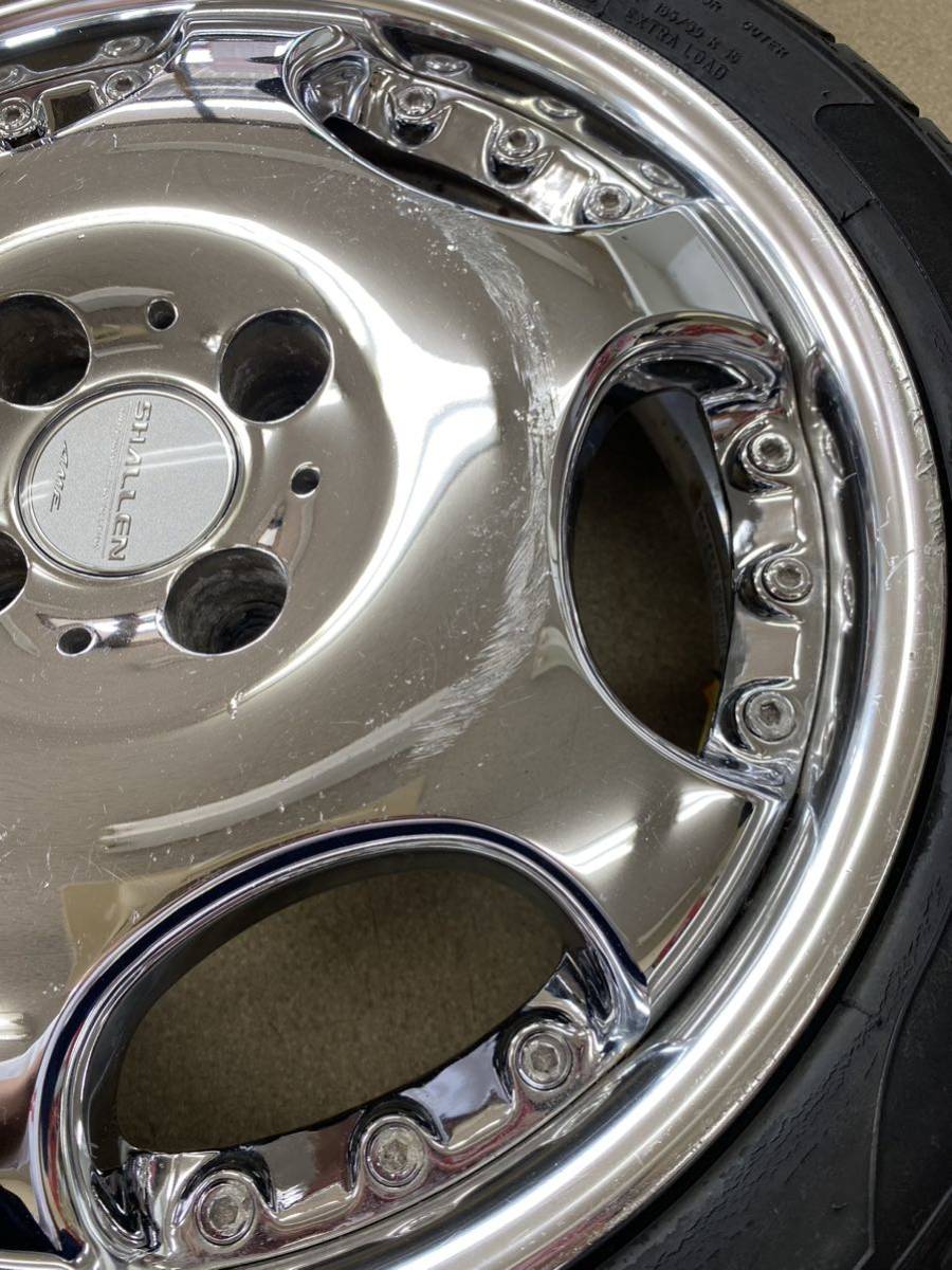 当時物 エンケイ AMEシャレン メッキ 165/50R16 軽自動車 16インチ