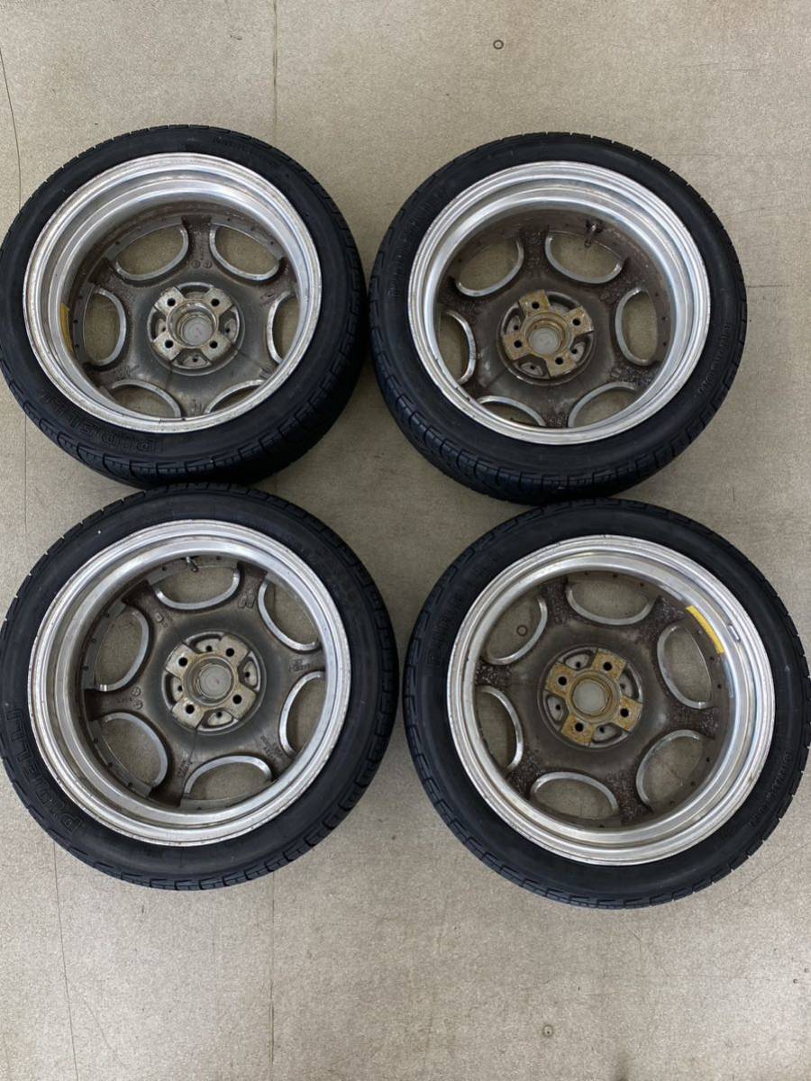 当時物 エンケイ AMEシャレン メッキ 165/50R16 軽自動車 16インチ