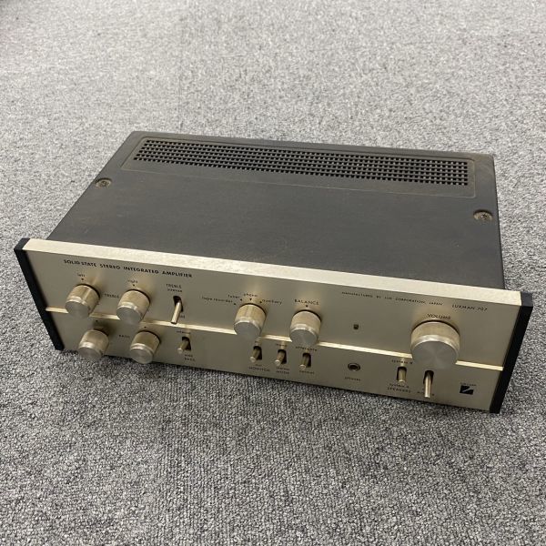 Y611-H5-1761 LUX CORP LUXMAN ラックスマン SQ707 プリメインアンプ 1969年製 通電確認済み アンプ オーディオ機器 音響機器 ④