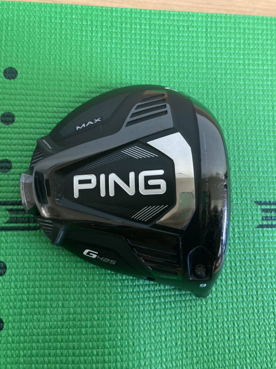 美品 PING G425MAX 9度 ドライバーヘッド ピン 1W G430/G410