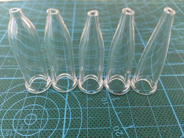 「　新品　」　内径8㎜　5本セット　ヘラウキ　成形器　耐熱ガラス　カヤウキ　ウキ自作　手作り　ウキDIY　耐熱ガラス成型管　／0200