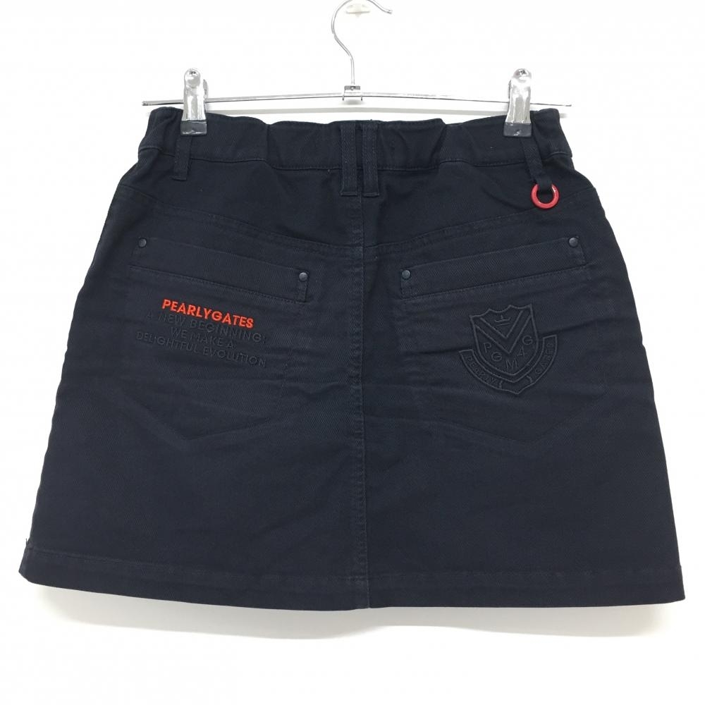 パーリーゲイツ スカート ネイビー ロゴレッド レディース 1(M) ゴルフ