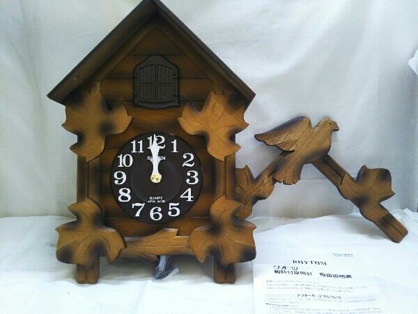 RHYTHM 掛け時計　鳩時計　カッコーメイソンR　箱付き