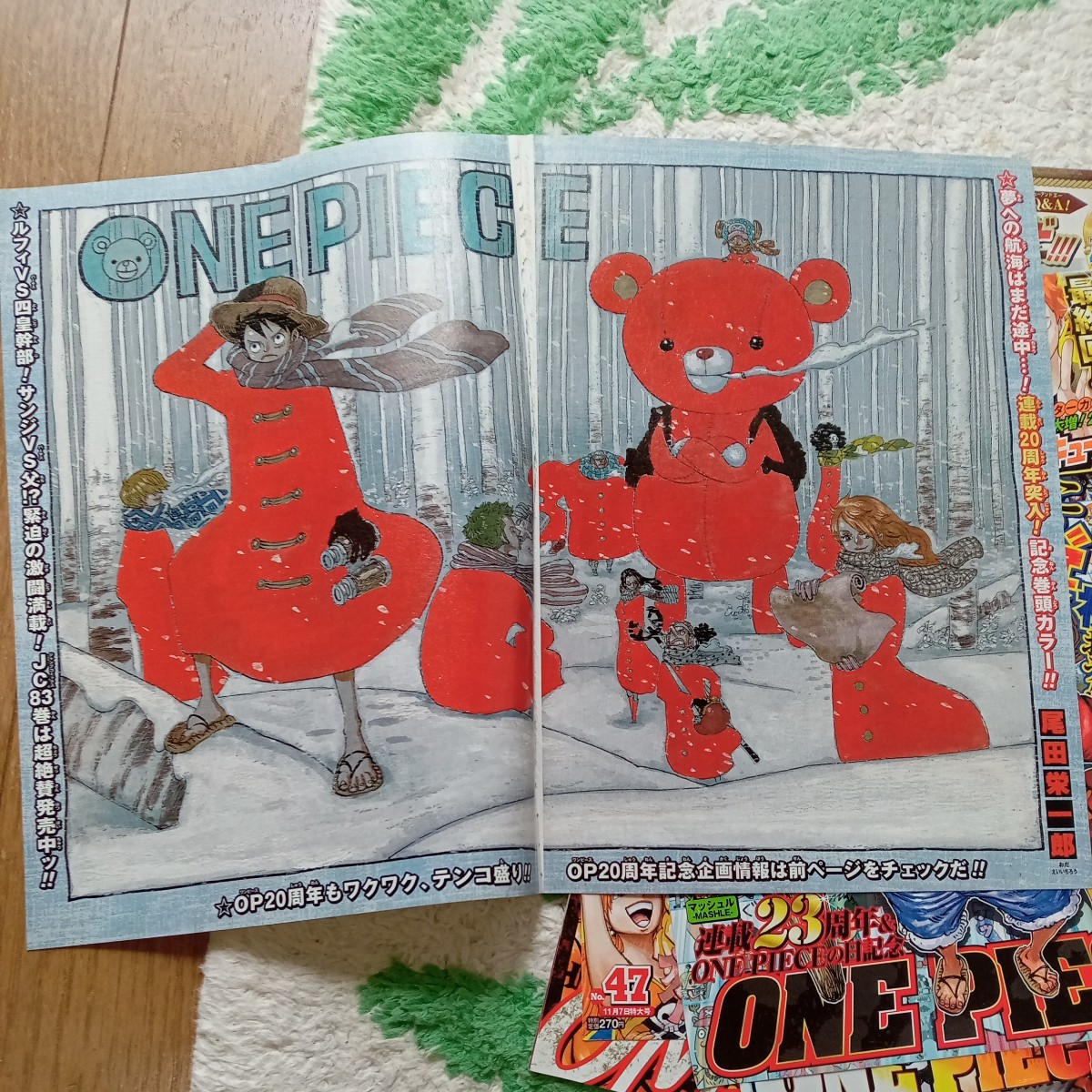 切り抜き 表紙 カラーページ ONE PIECE ワンピース 週刊少年ジャンプ A 