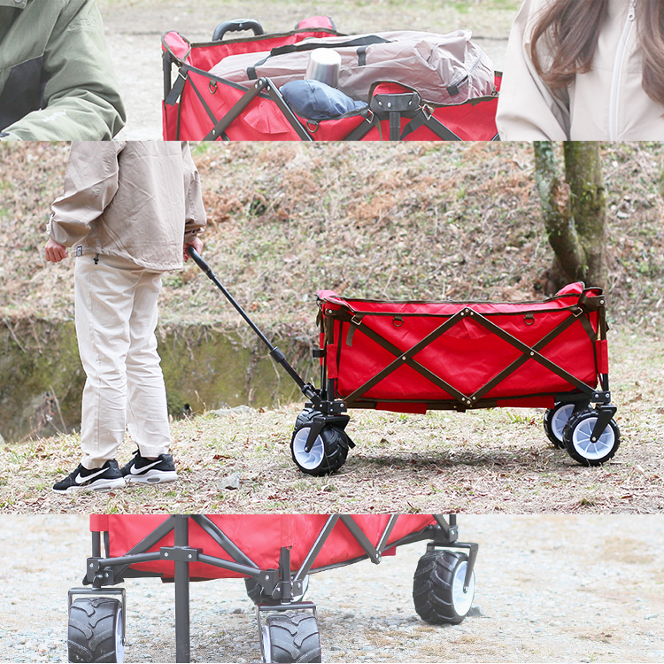 キャリーワゴン キャリーカート 耐荷重150kg アウトドア ワゴン 折り畳み マルチ カート 頑丈 軽量 レジャー 道具入れ 新品未使用 mermont