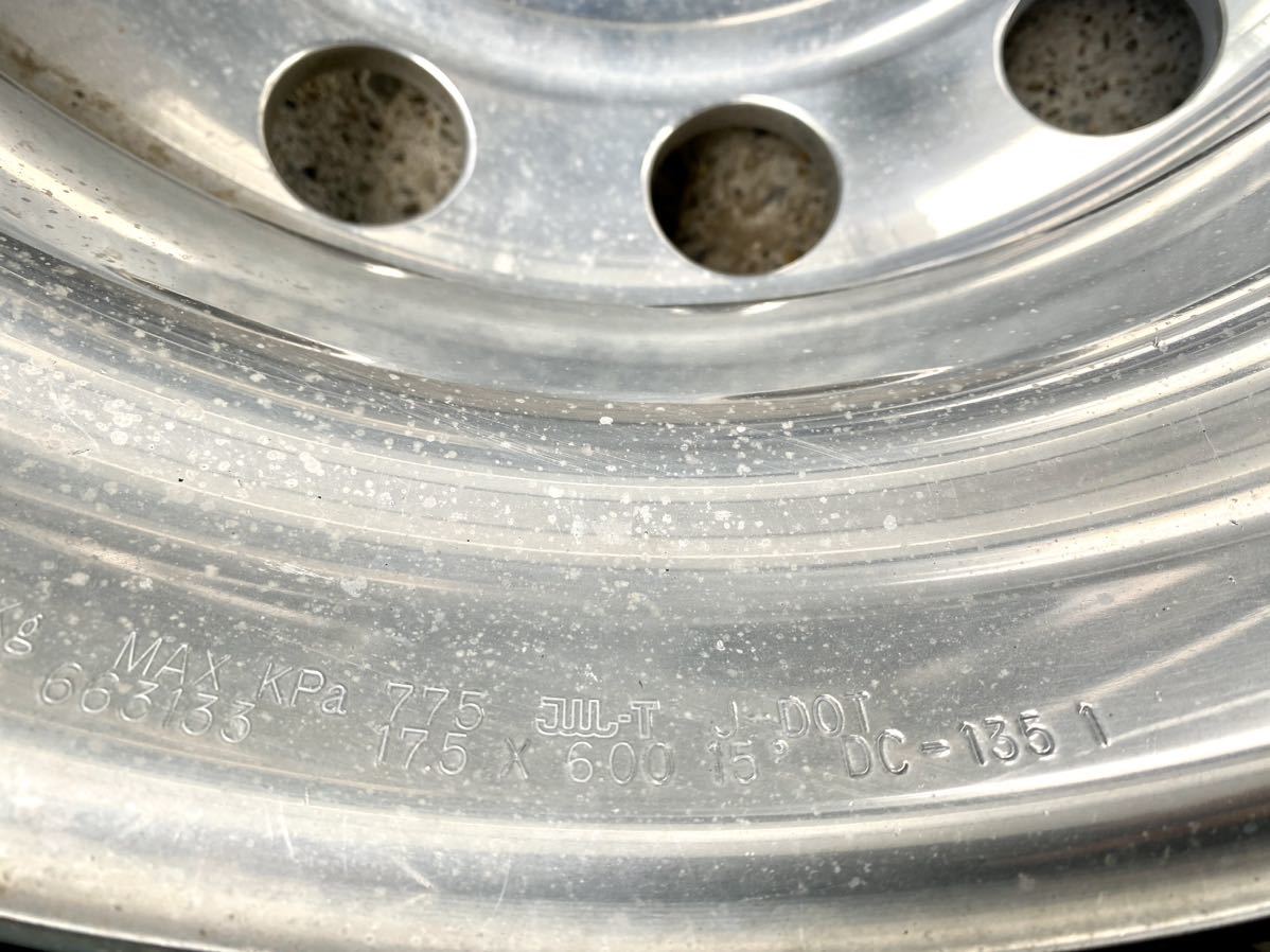 中古アルミホイールトラック用 【アルコア】17.5×6.00 135 6穴 6本