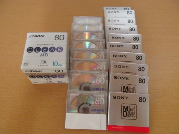 MD ミニディスク Victor 80分 SONY メルカリ - MDディスク ビクター