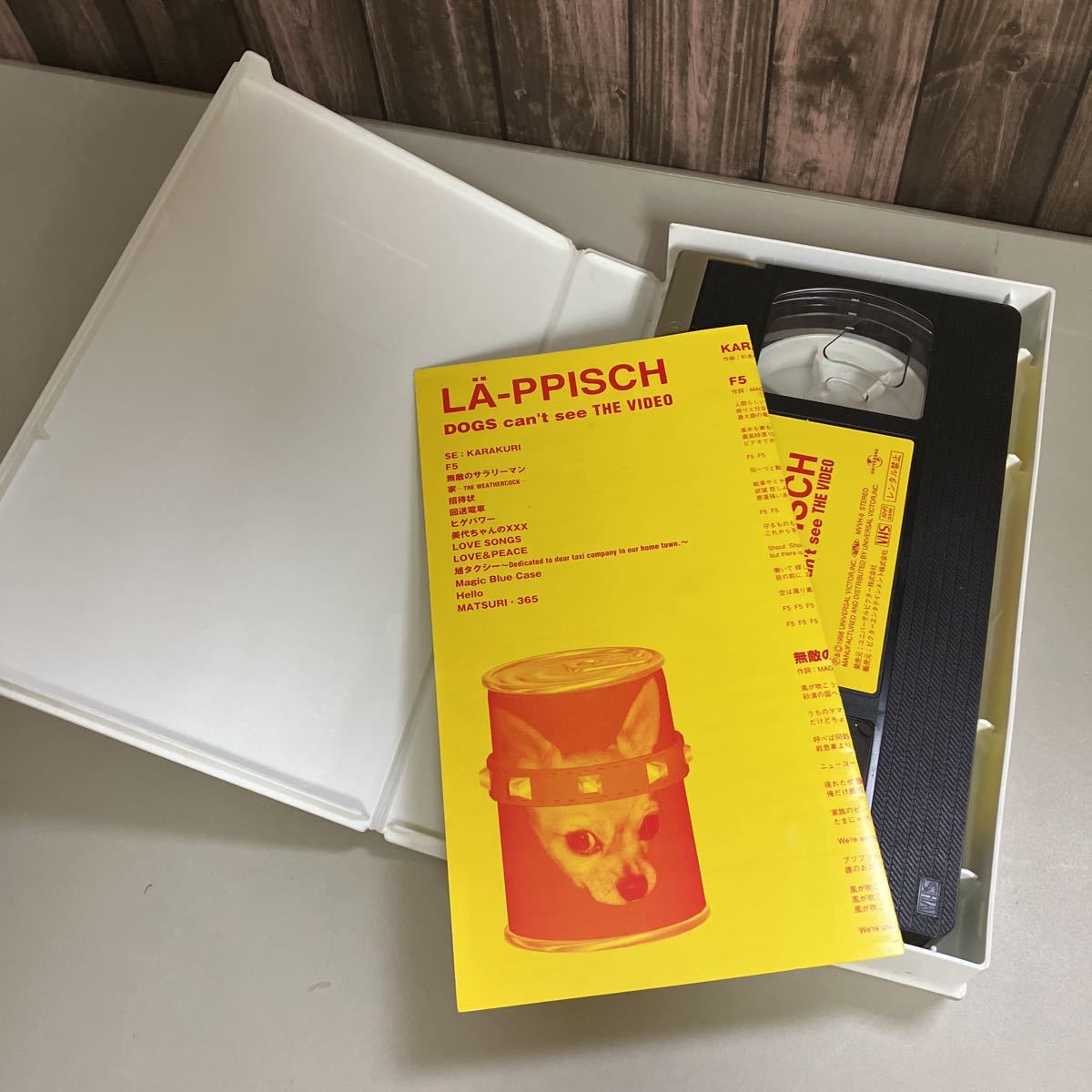 VHS ビデオテープ LA-PPISCH レピッシュ DOGS CAN'T SEE THE VIDEO
