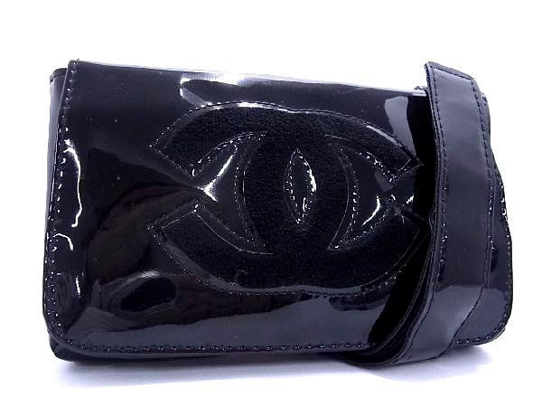 1円 □美品□ CHANEL シャネル ココマーク パテントレザー 1円 □美品□ CHANEL シャネル ココマーク パテントレザー