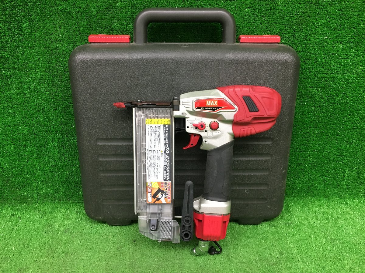 程度良好中古品 MAX マックス 常圧 55mm スーパーフィニッシュネイラ TA-255SF1(D) 本体＋ケース