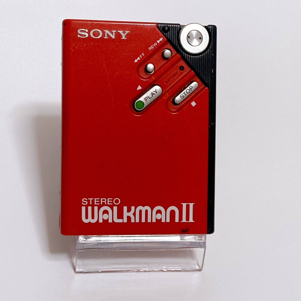 SONY ソニー WALKMANⅡ ウォークマン2 WM-2 赤 レッド カセット