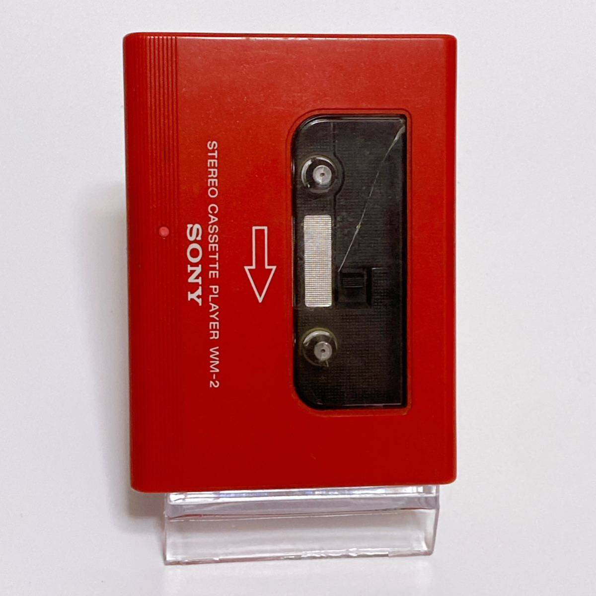 SONY ソニー WALKMANⅡ ウォークマン2 WM-2 赤 レッド カセット