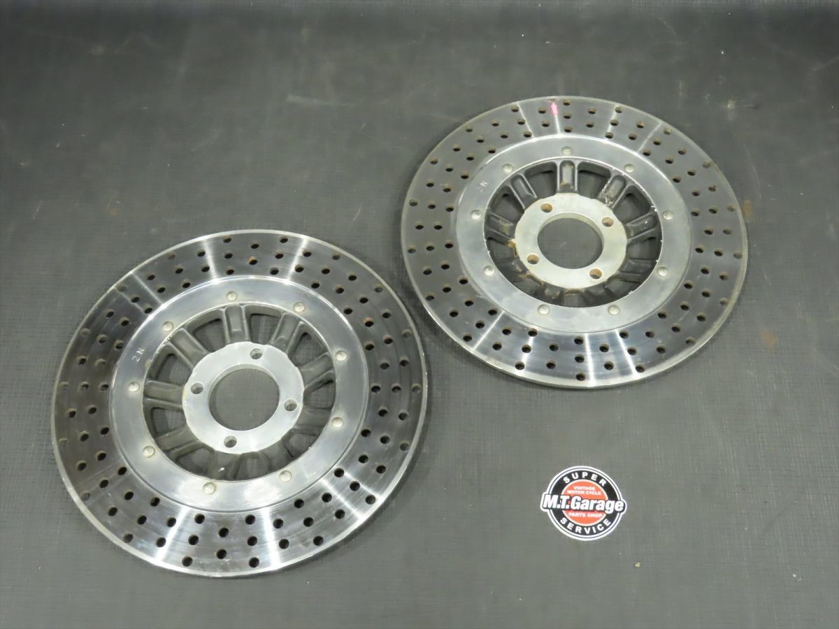 1978年 Z1-R 1型 KZT00D フロントブレーキディスクローター左右set ※ジャンク【080】 Z1R-D-051