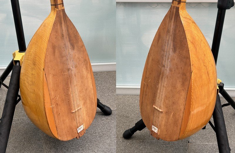 希少【Saz サズ 7弦 古楽器 民族楽器 欧州ヴィンテージ バンドゥーラ