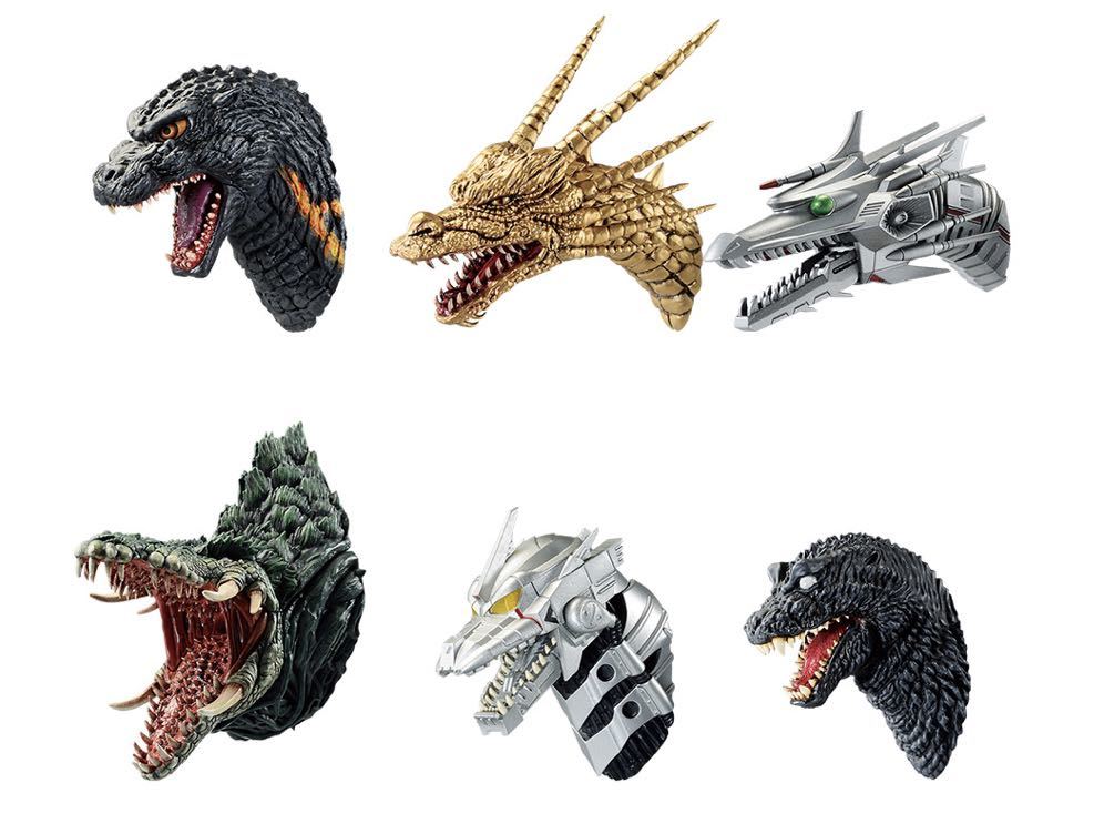 一番くじ ゴジラ　大怪獣列伝　F賞　モンスターヘッドマグネット　６種コンプリート 一番くじ ゴジラ 大怪獣列伝 F賞 モンスターヘッドマグネット 全6種セット