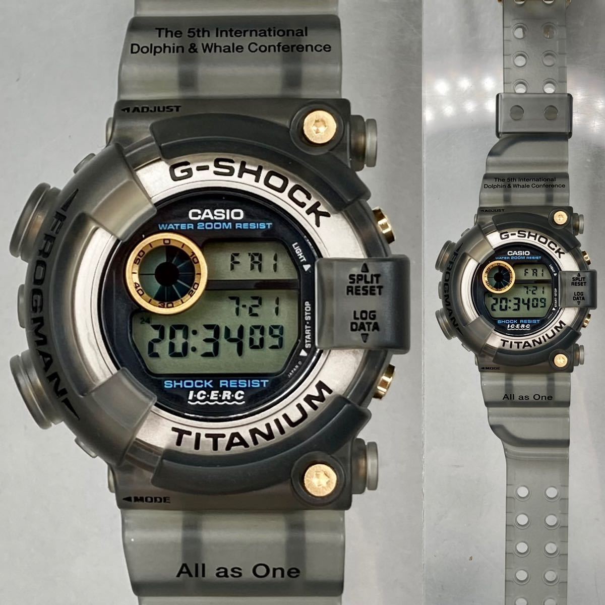 未使用同様 極美品G-SHOCK DW-8200K-8 FROGMAN フロッグマン イルカ 