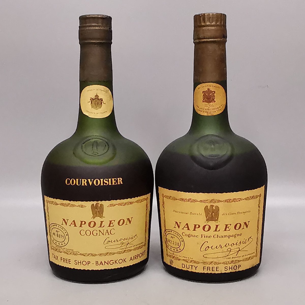 古酒 2本まとめ COURVOISIER NAPOLEON COGNAC クルボアジェ ナポレオン