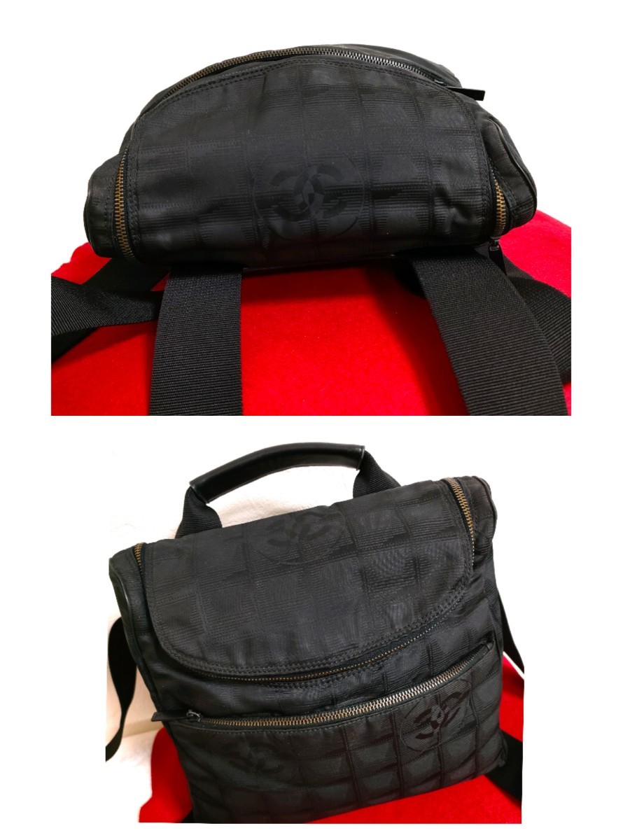 美品 CHANEL 2way リュック ショルダーバッグ トラベルライン シャネル