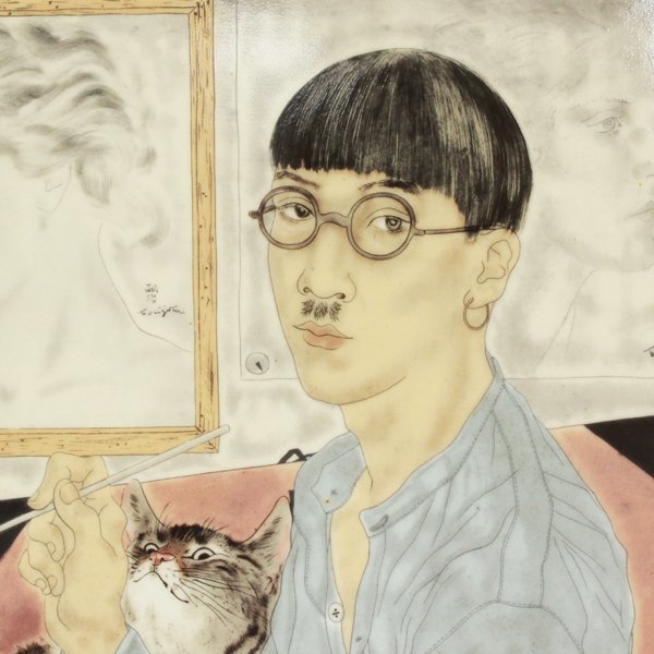 TAKIYA 【TAKIYA】6846 藤田嗣治 ロイヤルコペンハーゲン 陶板画