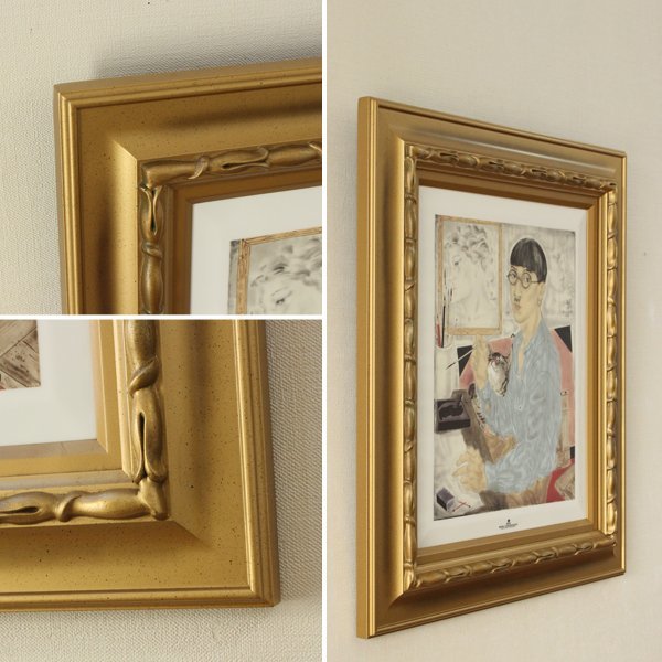 □藤田嗣治 【Cafe】 ロイヤルコペンハーゲン 陶板画 証明書有り