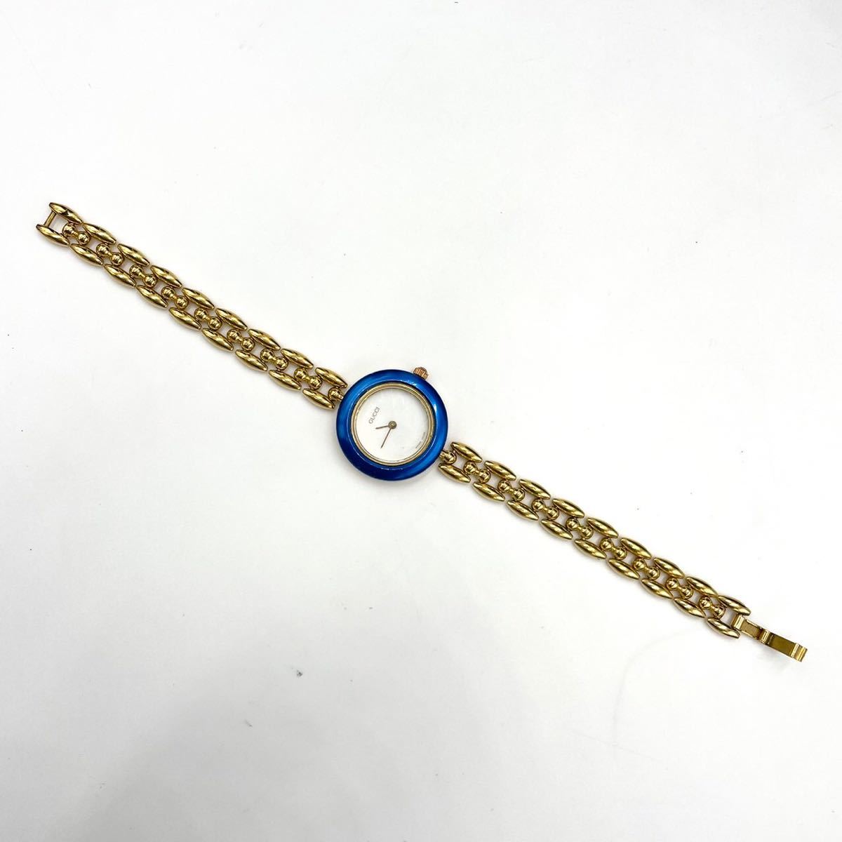 1円スタートGUCCI グッチ チェンジベゼル レディース腕時計 動作品