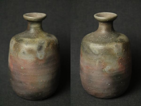 木村陶峰 備前焼 酒器 徳利◇陶印/在印/陶器/陶芸/伝統工芸/民藝/酒瓶
