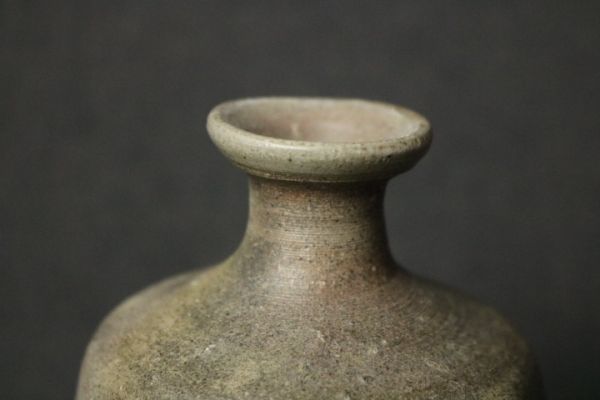 備前焼 陶峰窯　一輪差 木村陶峰 備前焼 酒器 徳利◇陶印/在印/陶器/陶芸/伝統工芸/民藝/酒瓶