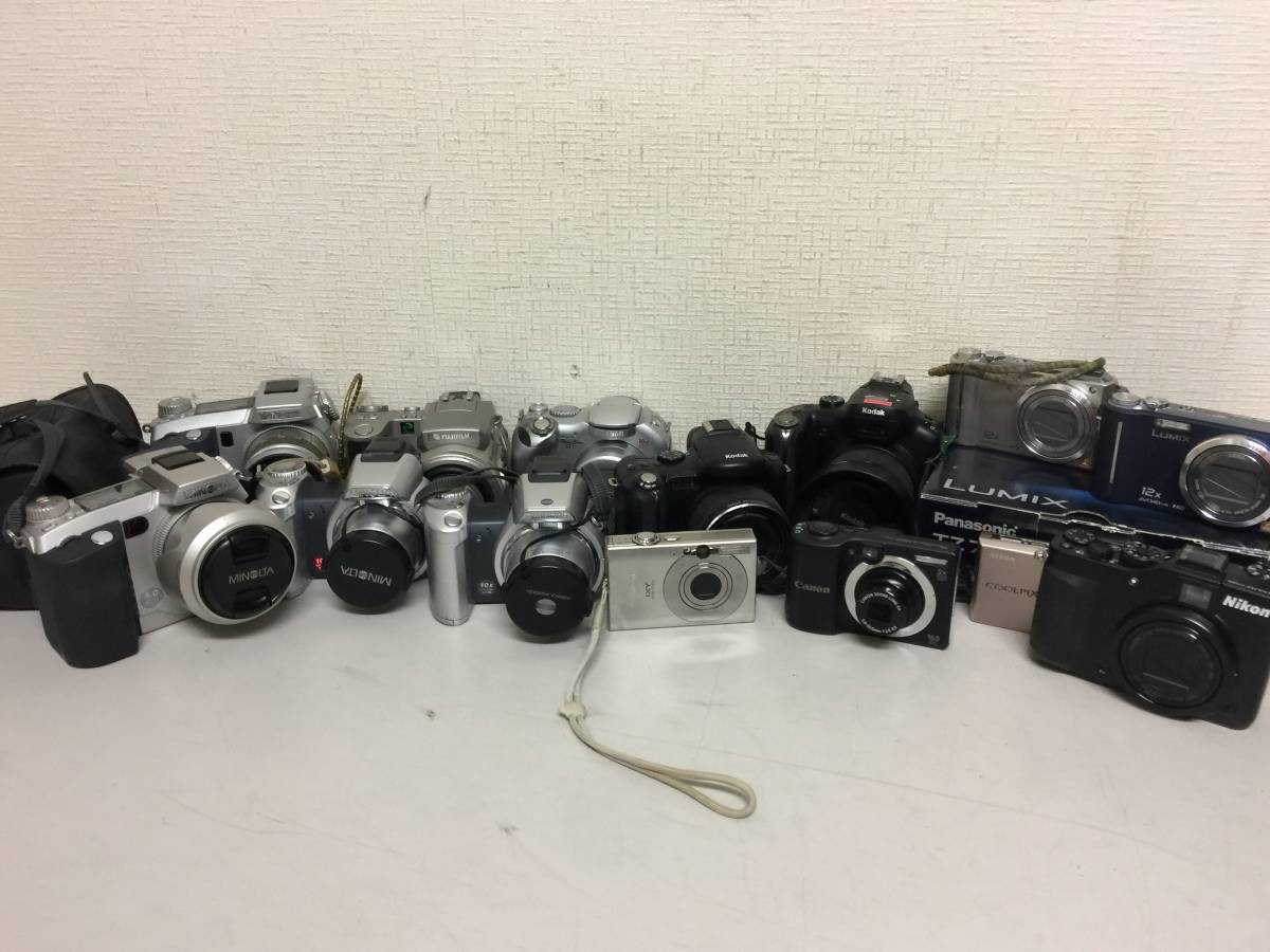 デジカメ　CANON　MINOLTA　Kodak　LUMIX　他　15点セット　まとめ　ジャンク　カメラ　　　　G3.3　　　555
